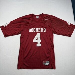 Oklahoma Sooners Jersey Mens Small Red NCAA Football Nike 4 Mesh Length +2